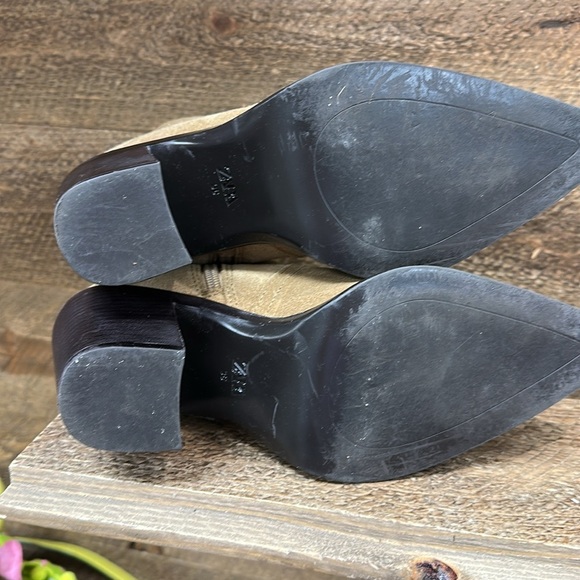 ZARA HEELED COWBOY ANKLE BOOTS Size 6 - Picture 10 of 10